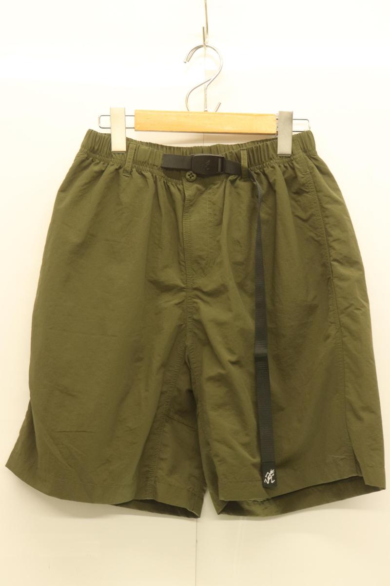 【中古】 GRAMICCI メンズショートパンツ M NYLON LOOSE SHORT GRAMICCI x LOWERCASE M カーキ 無地