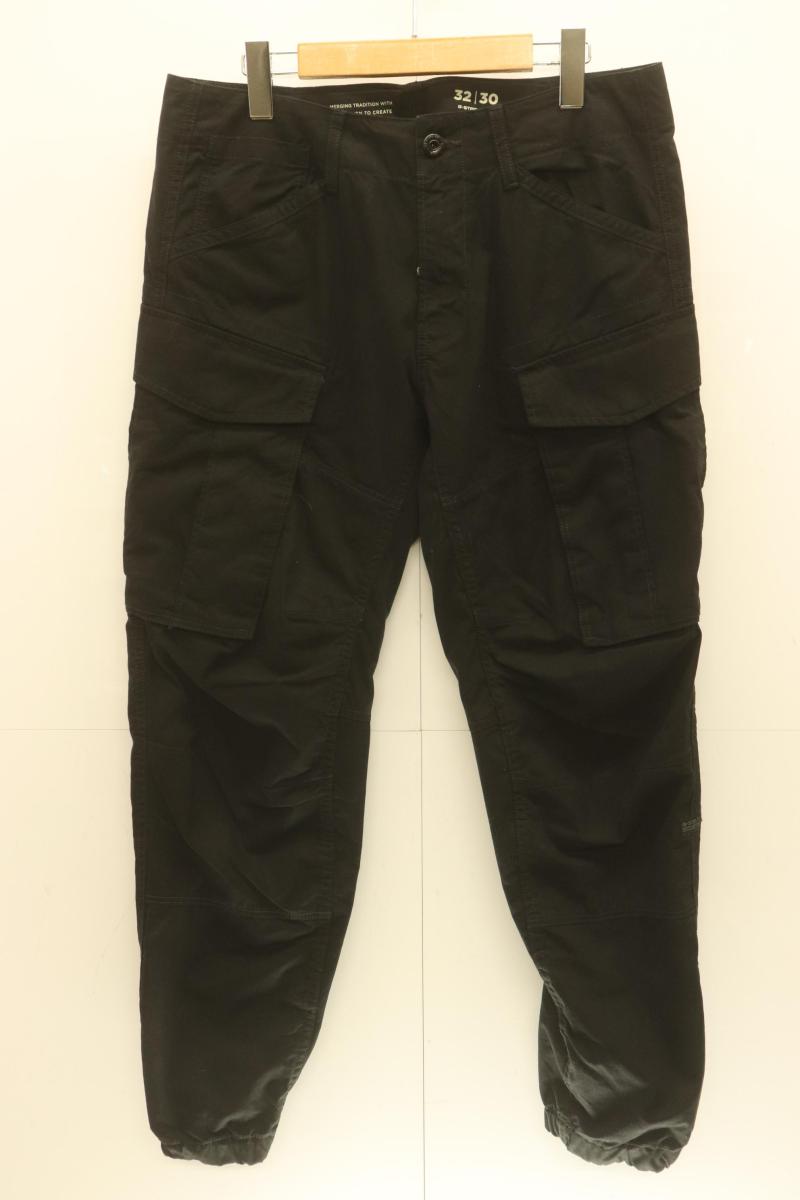 Rakuten - 【中古】 G-STAR RAW メンズカーゴパンツ W32×L30 3D Regular Tapered Cuffed Cargo Pants G-STAR RAW W32×L30 黒 ブラック