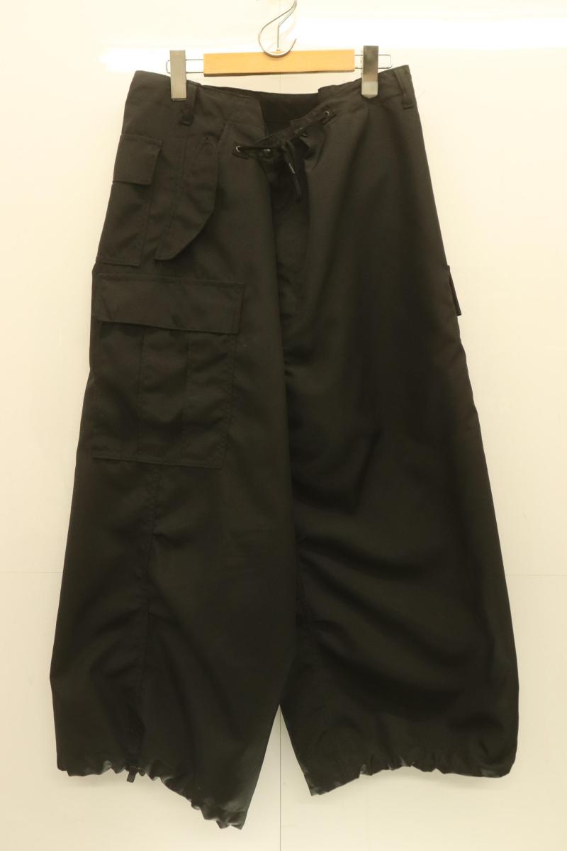 Rakuten - 【中古】 JUNYA WATANABE COMME des GARCONS メンズカーゴパンツ XS エステルマットクロス カーゴパンツ JUNYA WATANABE COMME des GARCONS XS 黒 ブラック 無地 AD2023