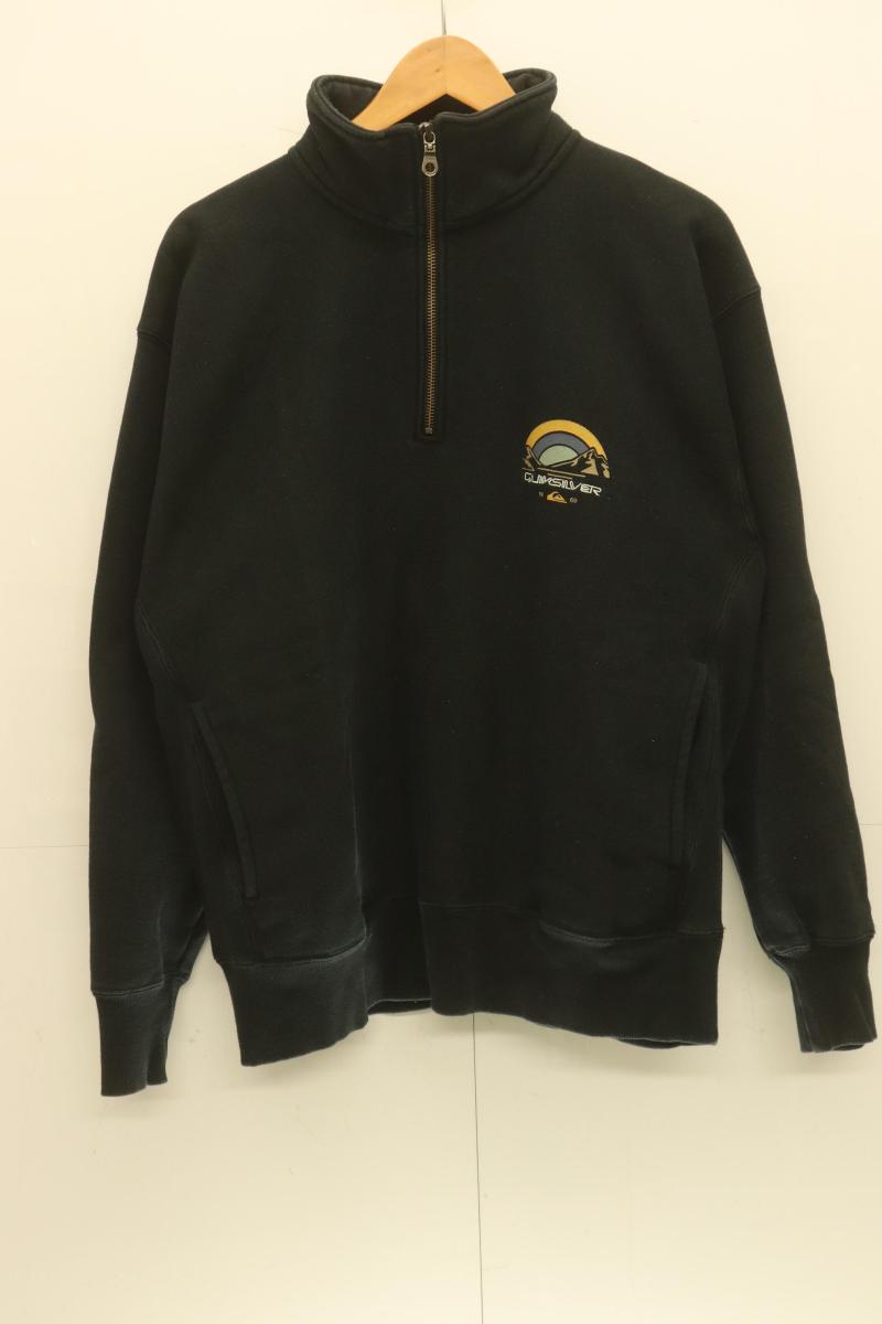 Rakuten - 【中古】 QUIKSILVER メンズスウェット M BLOOMS HZ SWEAT QUIKSILVER M 黒 ブラック プリント