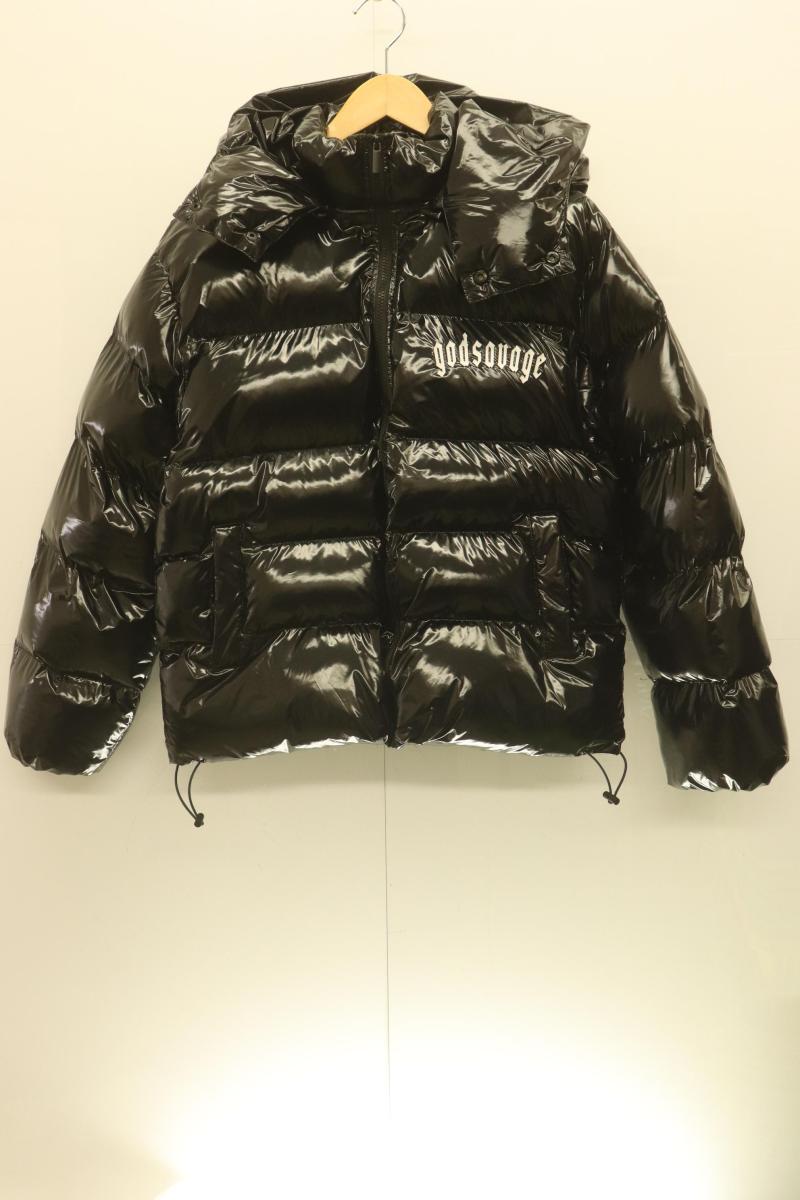 Rakuten - 【中古】 god savage メンズ中綿ジャケット M METALLIC NYLON JACKET god savage M 黒 ブラック