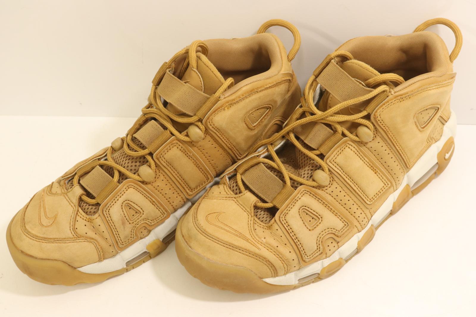 Rakuten - 【中古】 NIKE メンズスニーカー 28cm AIR MORE UPTEMPO 96 FLAX NIKE 28cm ベージュ 肌色 ロゴ