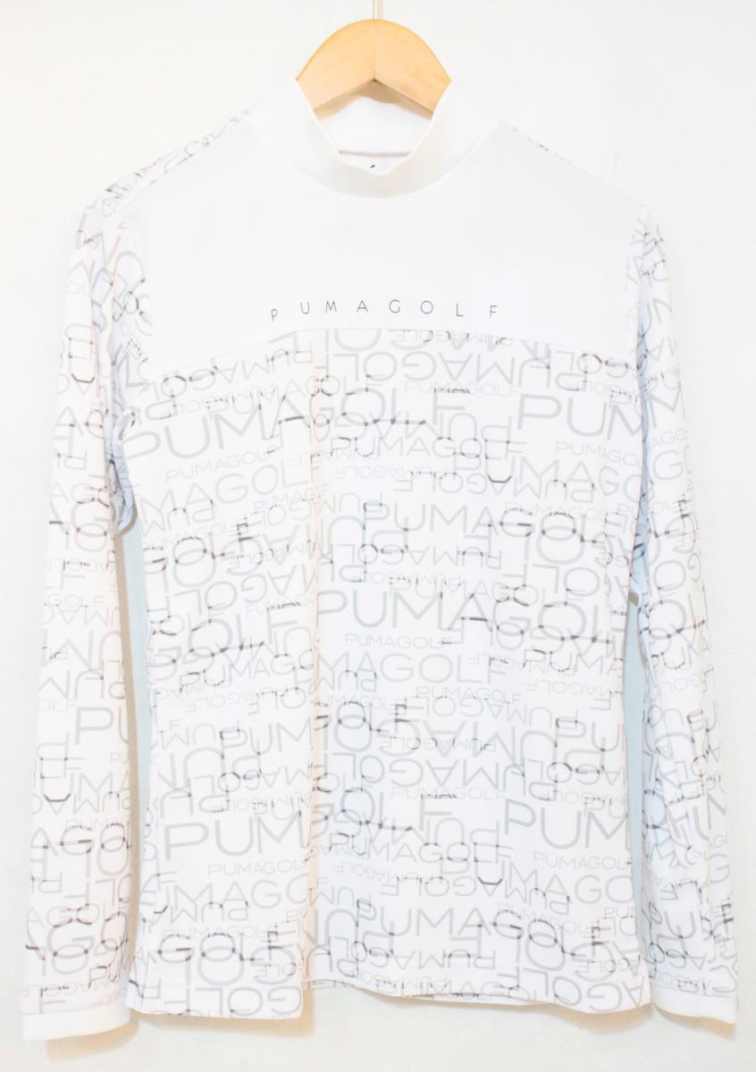 Rakuten - 【中古】 PUMA レディースロンT L PUMA/グラフィックモックネック長袖シャツ/L/白 ホワイト