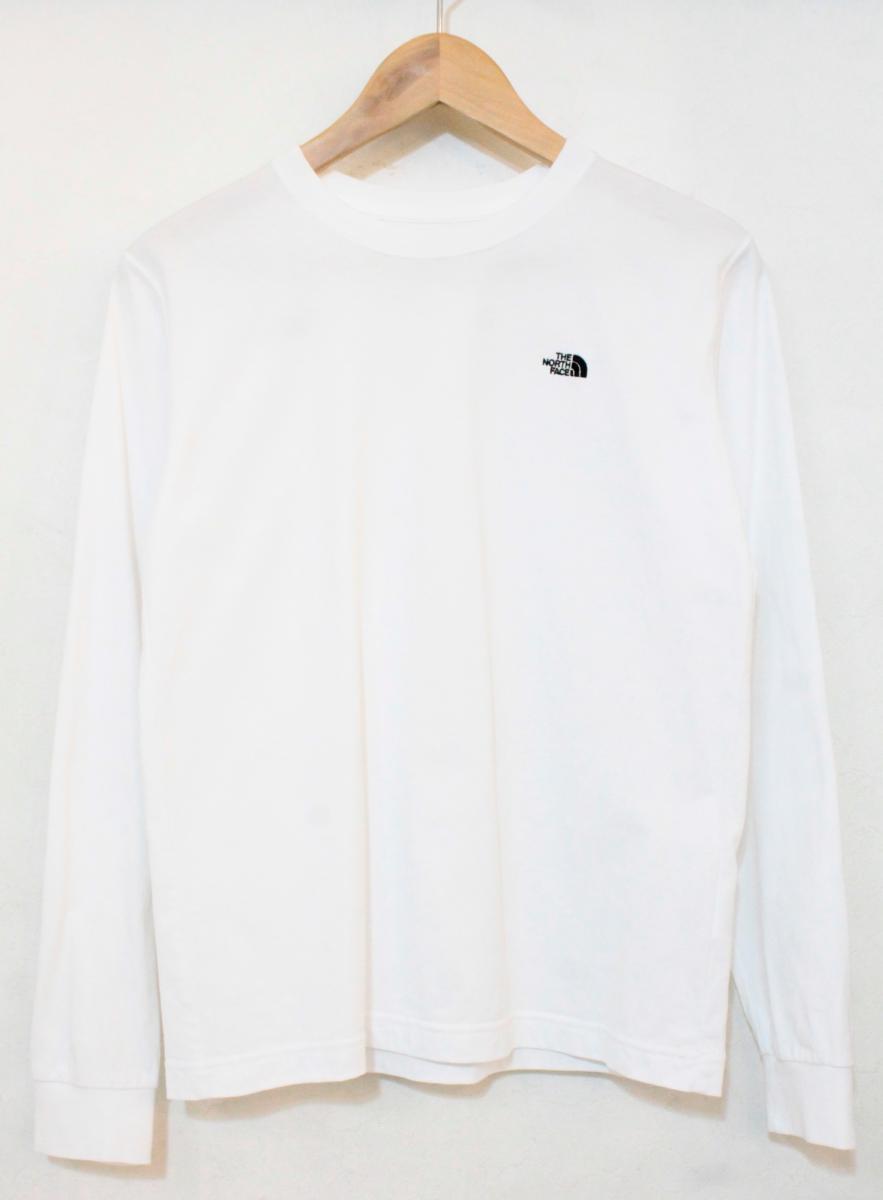 Rakuten - 【中古】 THE NORTH FACE レディースロンT M THE NORTH FACE/L/S FD Nuptse Cotton Tee/M/白 ホワイト/ロンT/ntw32535