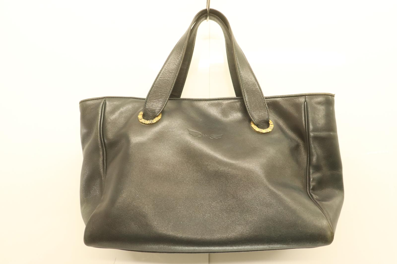 Rakuten - 【中古】 HANAE MORI レディーストートバッグ -- トートバッグ HANAE MORI -- 紺 ネイビー ロゴ