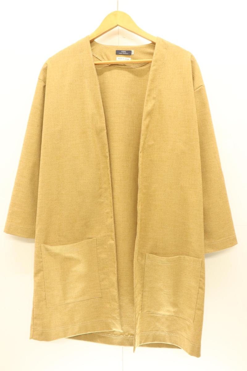 Rakuten - 【中古】 URBAN RESEARCH メンズジャケット 38 ガウン ジャケット URBAN RESEARCH 38 ベージュ 肌色 無地