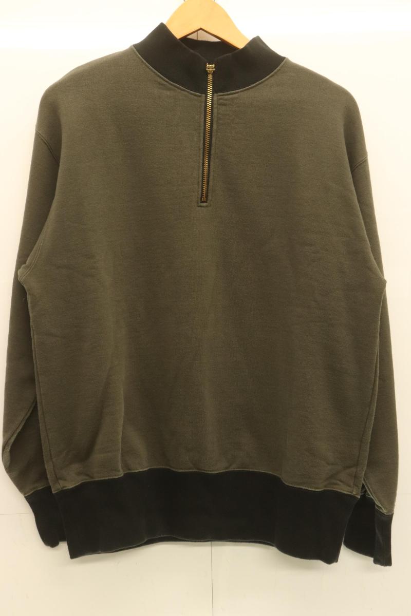 Rakuten - 【中古】 Nigel Cabourn メンズスウェット 48 ZIPUP SWEAT SHIRTS PULLOVER Nigel Cabourn 48 カーキ 無地