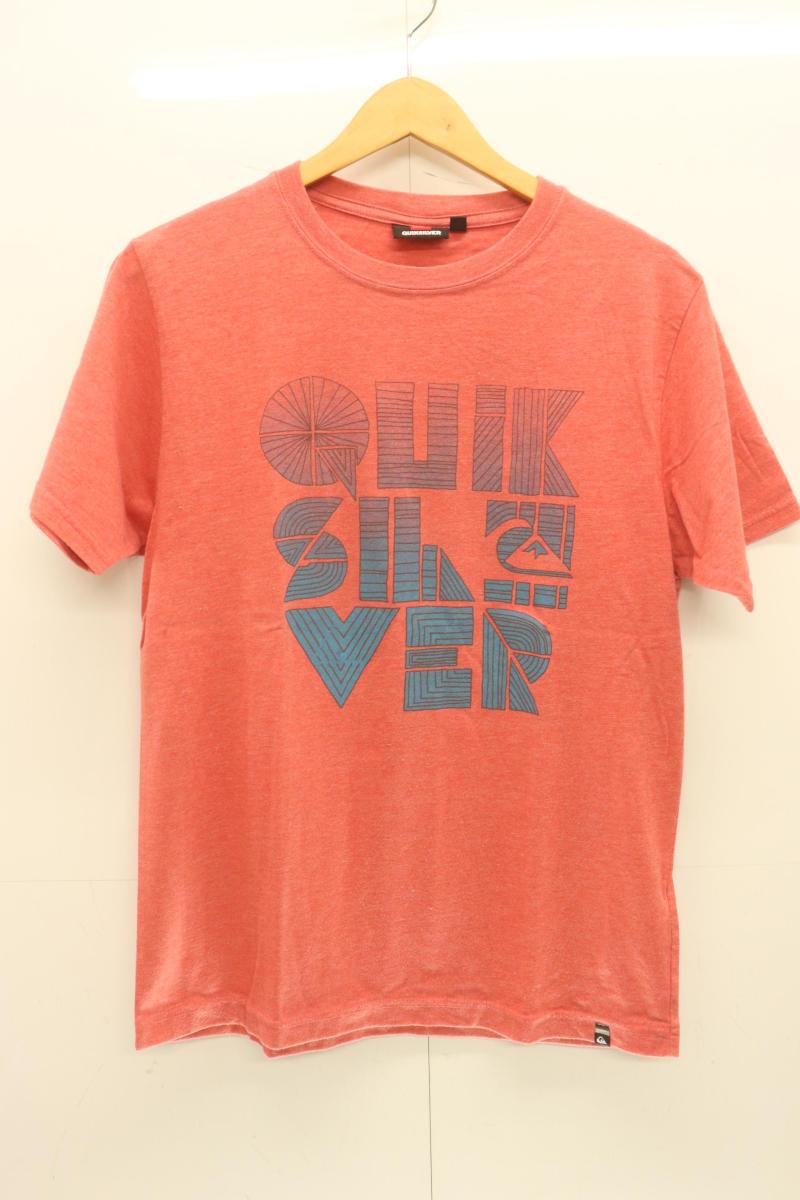 Rakuten - 【中古】 QUIKSILVER メンズTシャツ M Tシャツ QUIKSILVER M 赤 レッド プリント