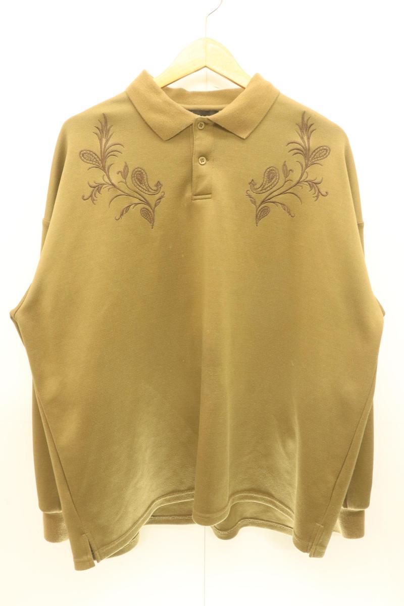 Rakuten - 【中古】 SUBCIETY メンズポロシャツ XL Embroidery polo shirt SUBCIETY XL カーキ 刺繍