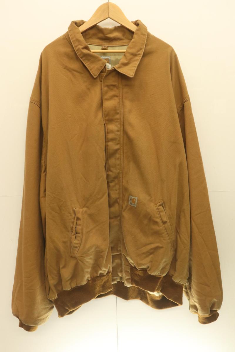 Rakuten - 【中古】 Carhartt メンズジャケット -- FR J020 ワークジャケット Carhartt 5XL キャメル おうどいろ ロゴ