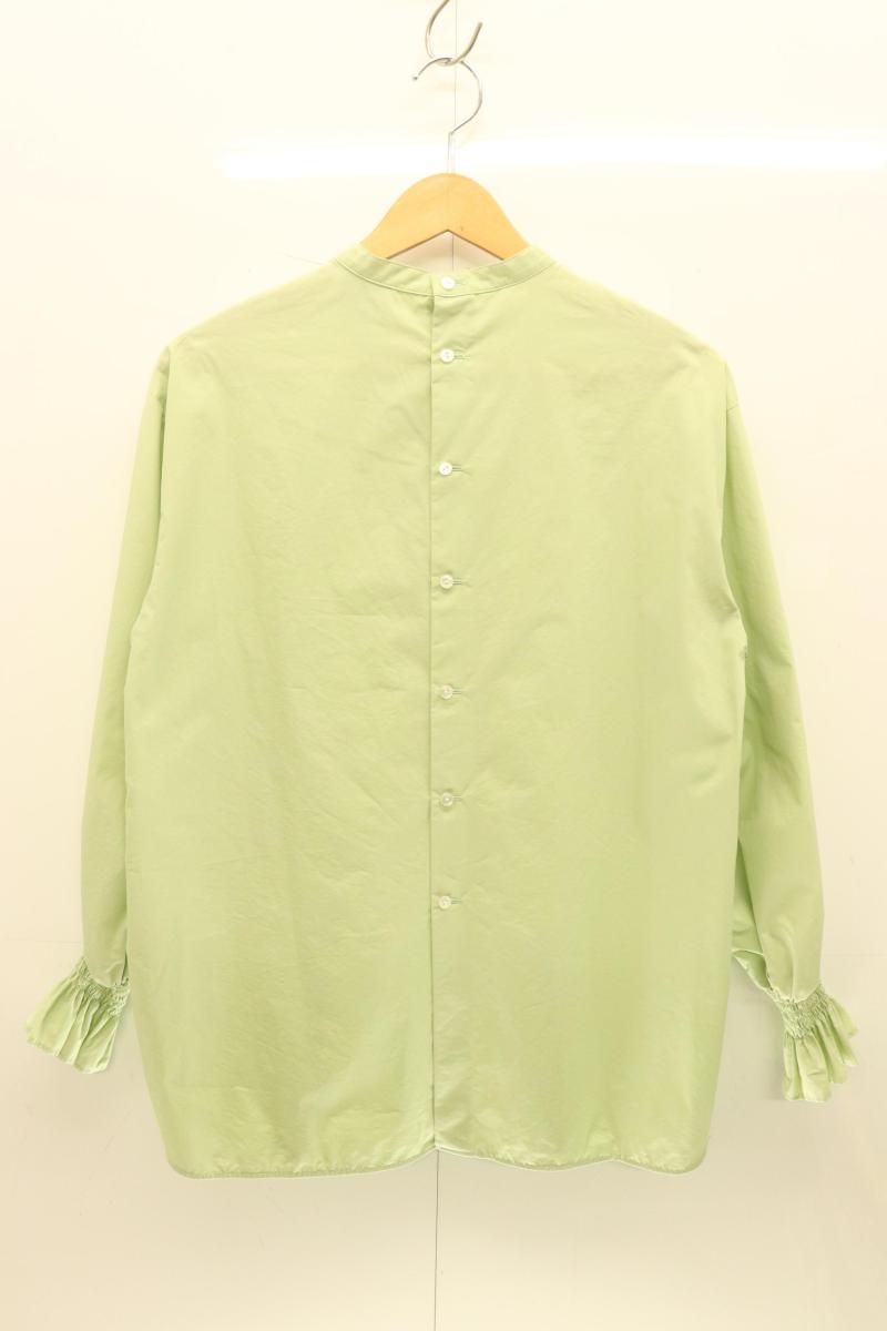Rakuten - 【中古】 UNITED ARROWS レディースブラウス -- シャーリング ミニハイネック ブラウス UNITED ARROWS -- 緑 グリーン 無地
