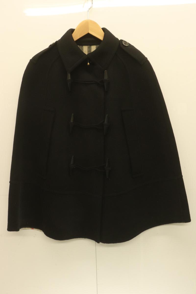 Rakuten - 【中古】 BURBERRY LONDON レディースポンチョ F ダッフルポンチョ BURBERRY LONDON F 黒 ブラック