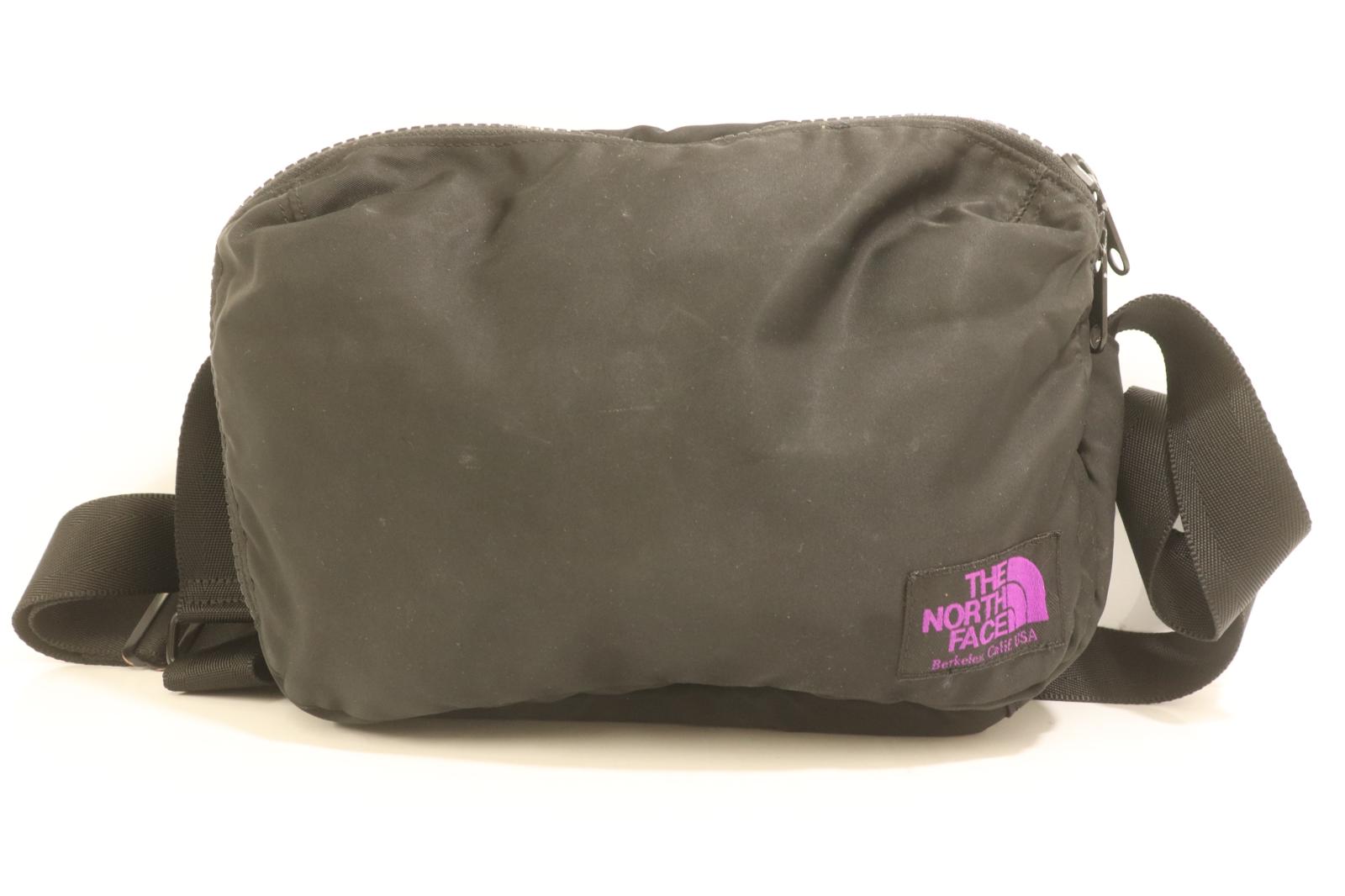 【中古】 THE NORTH FACE PURPLE LABEL メンズショルダーバッグ -- LIMONTA Nylon Shoulder Bag THE NORTH FACE PURPLE LABEL -- 黒 ブラック ロゴ