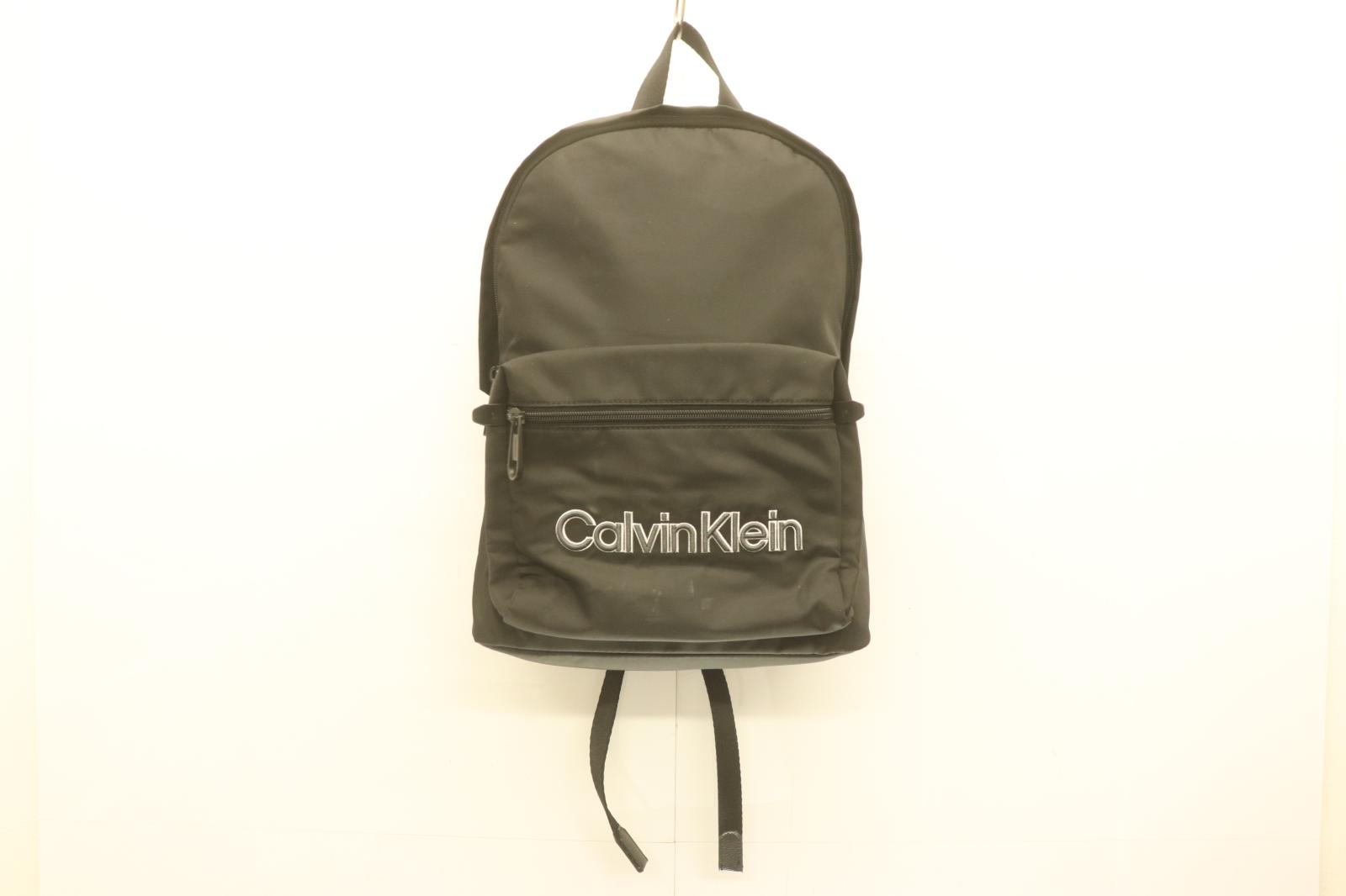 Rakuten - 【中古】 Calvin Klein メンズリュック バックパック -- ナイロン ロゴ バックパック Calvin Klein -- 黒 ブラック ロゴ