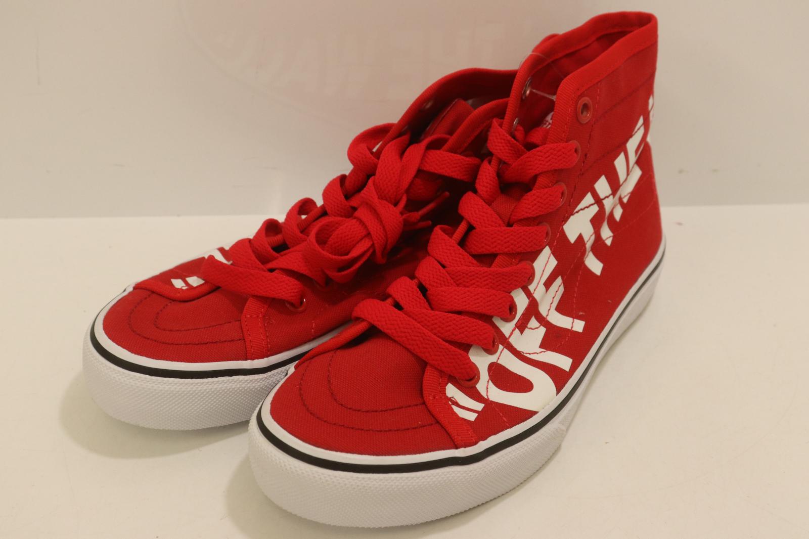 Rakuten - 【中古】 VANS レディーススニーカー 23.5cm OFF THE WALL SKATE-HI DECON スニーカー VANS 23.5cm 赤 レッド ロゴ