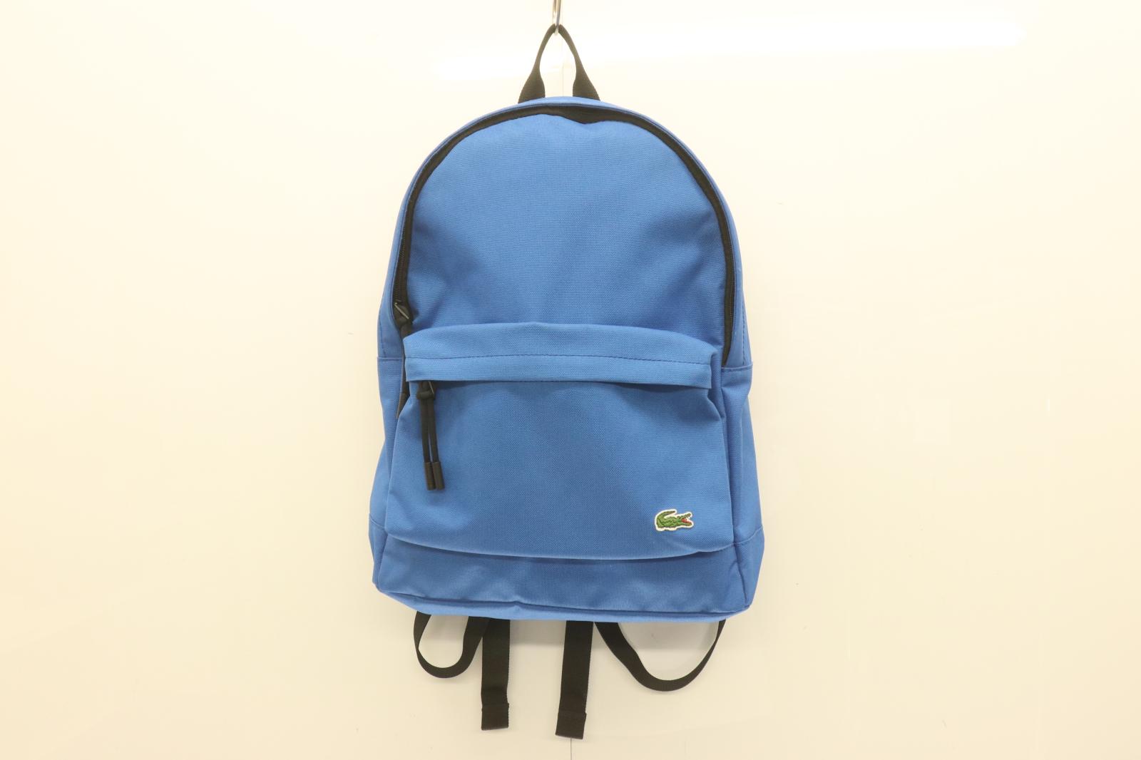 Rakuten - 【中古】 LACOSTE メンズリュック バックパック -- NEOCROC ネオクロック デイパック LACOSTE -- 青 ブルー ロゴ