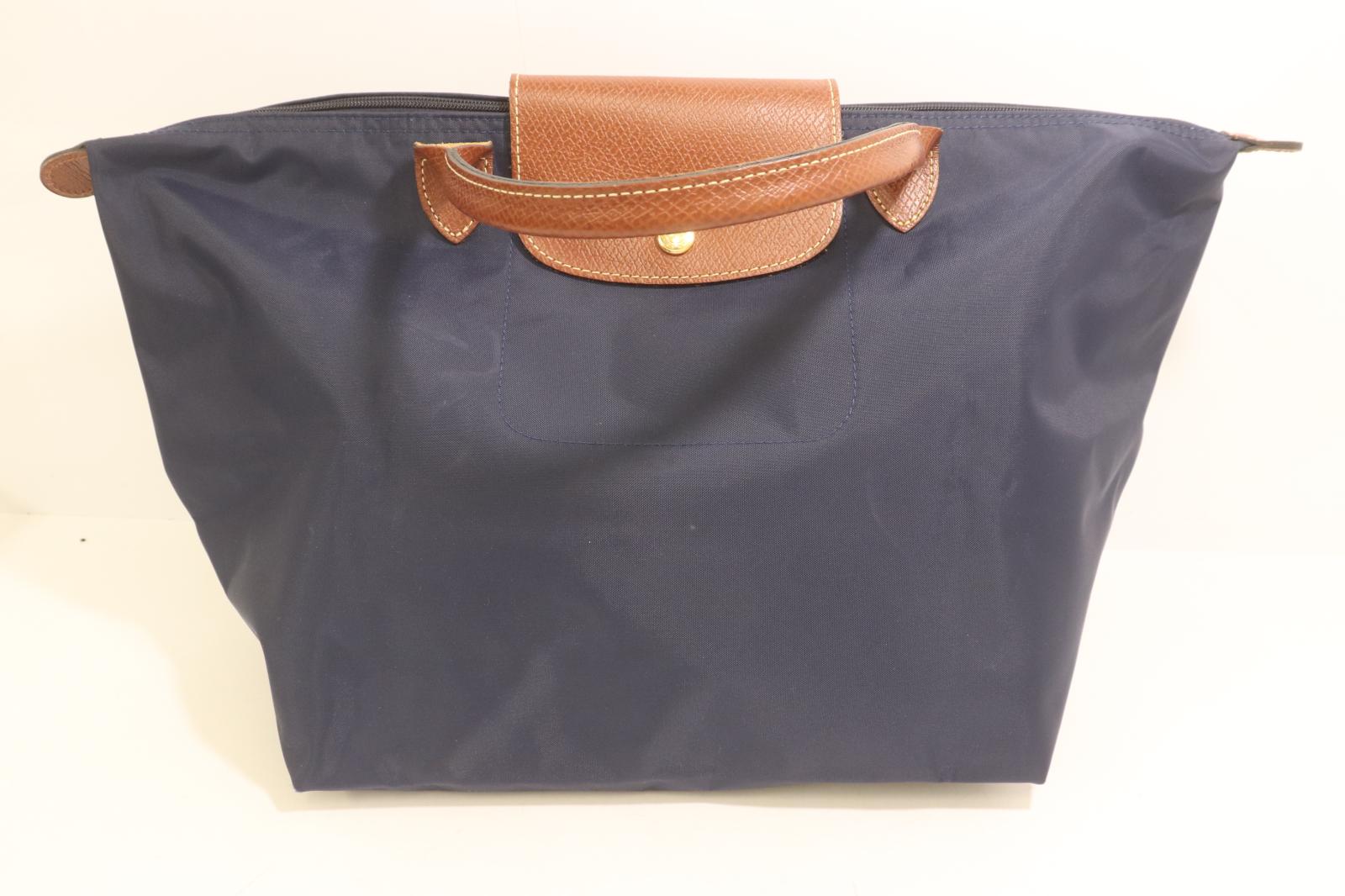 Rakuten - 【中古】 Longchamp レディーストートバッグ -- トートバッグ Longchamp -- 紺 ネイビー ロゴ