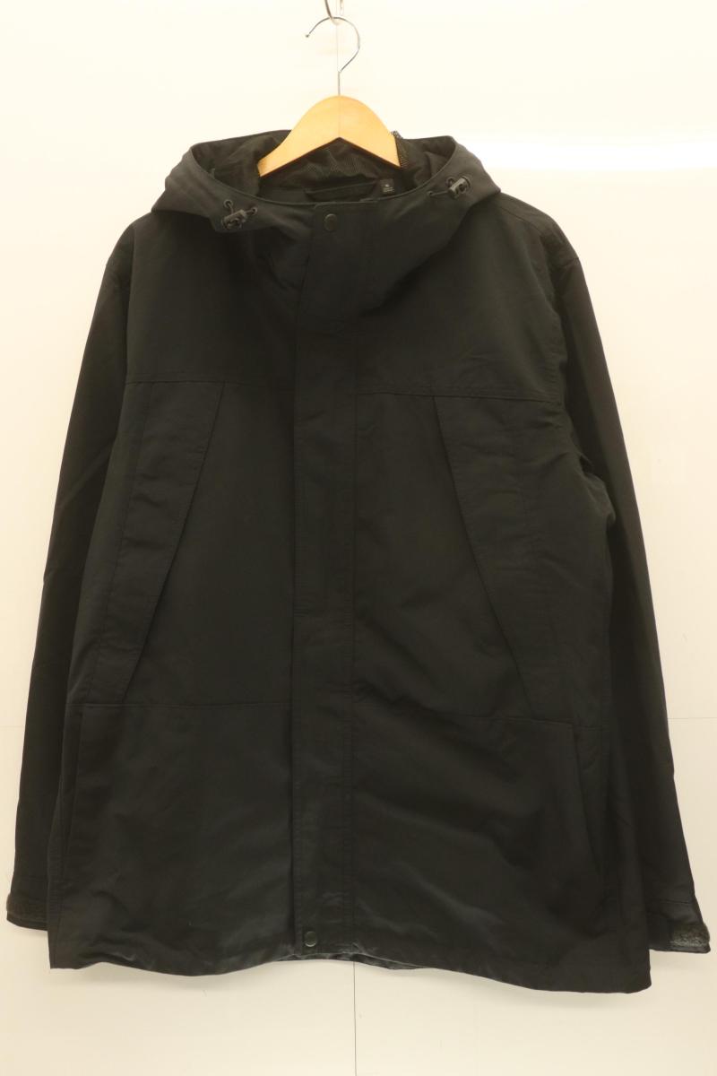 Rakuten - 【中古】 UNIQLO メンズマウンテンパーカー XL マウンテンパーカー UNIQLO XL 黒 ブラック 無地