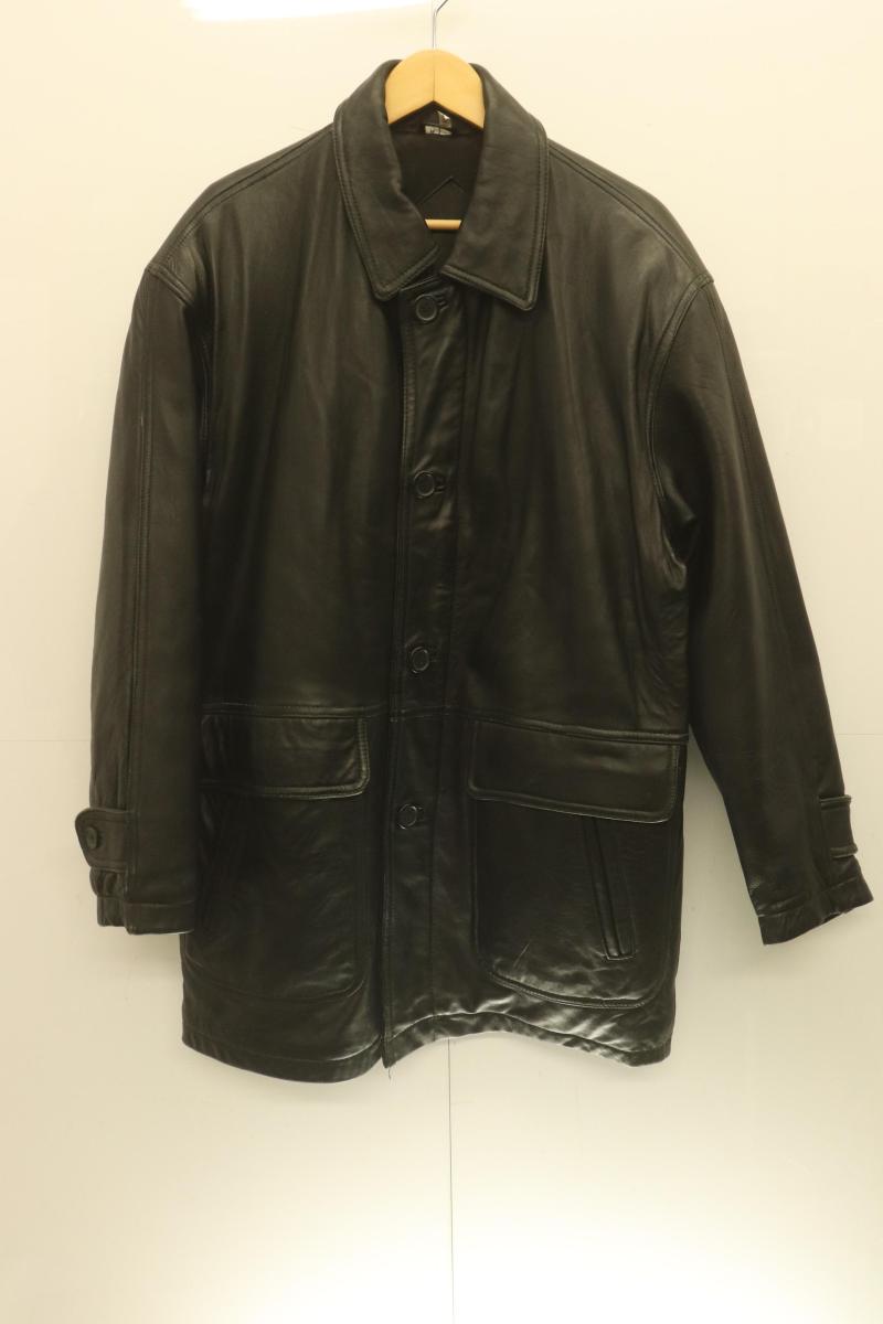 Rakuten - 【中古】 ブランド不明 メンズコート M レザーコート ブランド不明 M 黒 ブラック