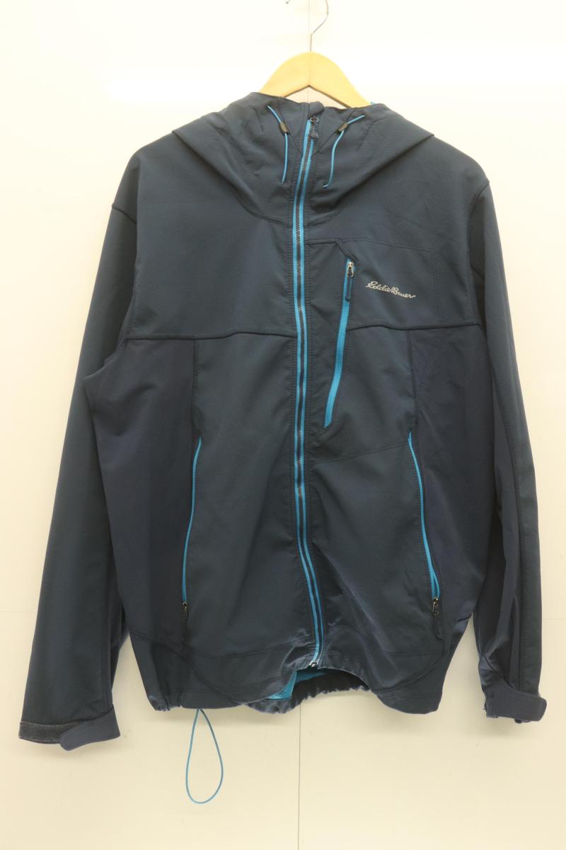 Rakuten - 【中古】 EDDIE BAUER メンズマウンテンパーカー L マウンテンパーカー EDDIE BAUER L 紺 ネイビー 無地