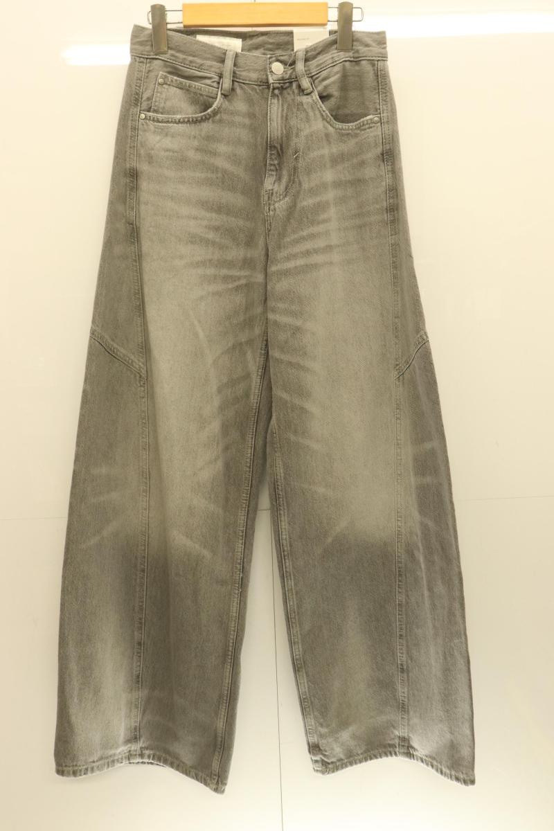 Rakuten - 【中古】 ZARA レディースデニムパンツ 34 デニムパンツ ZARA 34 グレー 灰 デニム
