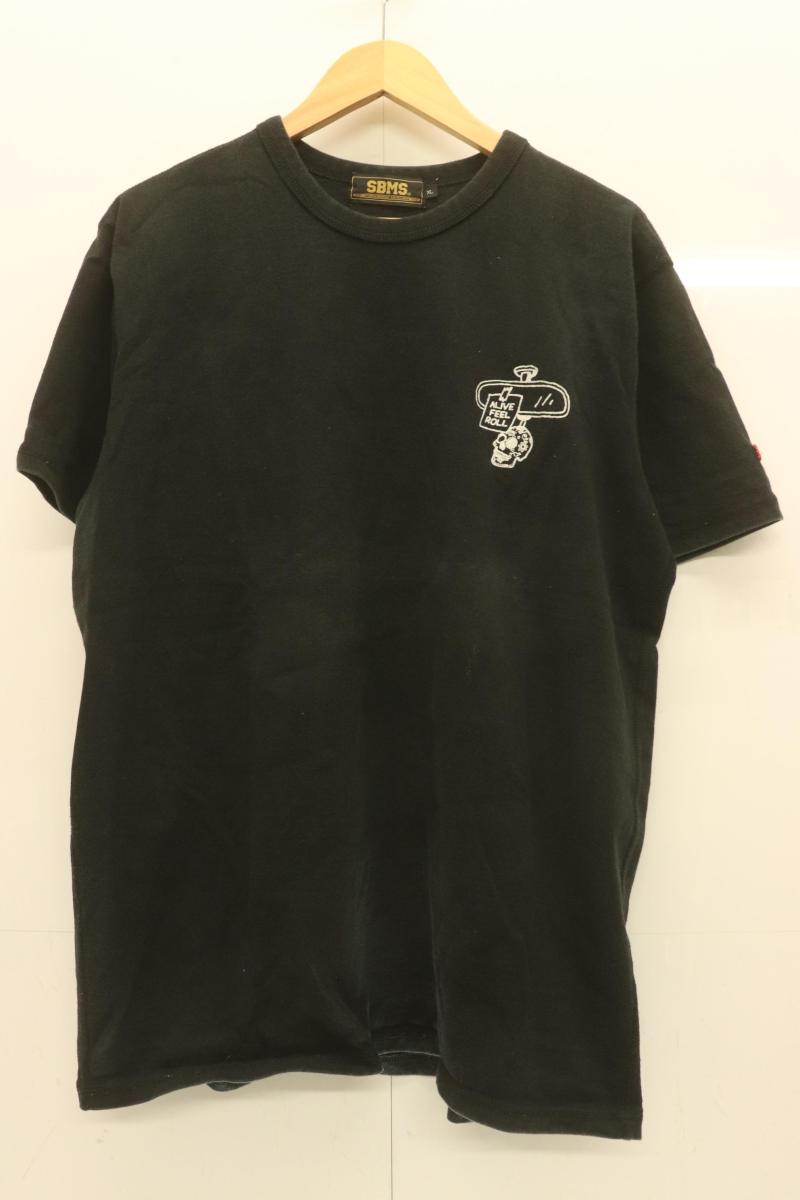 Rakuten - 【中古】 SBMS メンズTシャツ XL Tシャツ SBMS XL 黒 ブラック プリント