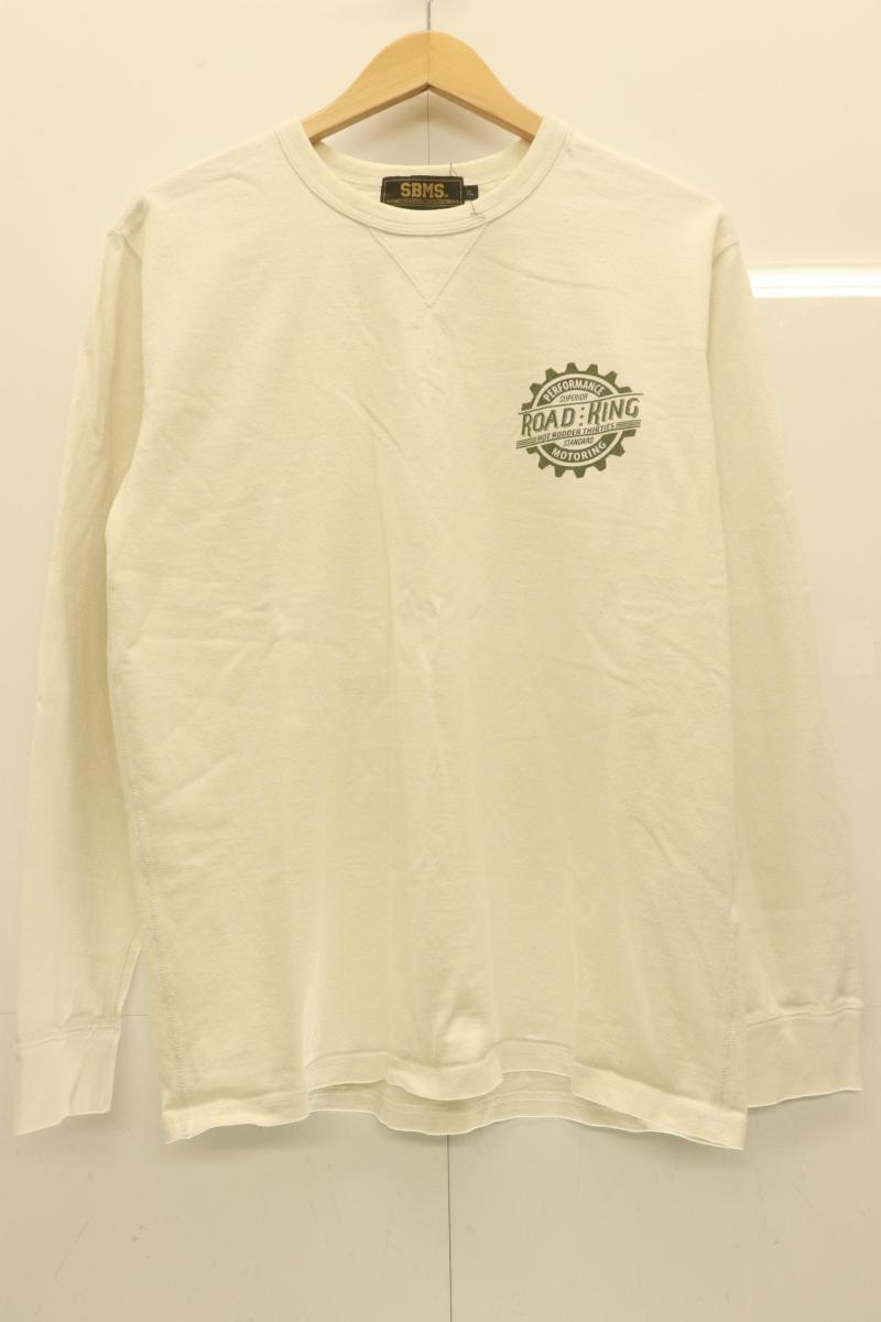 Rakuten - 【中古】 SBMS メンズロンT XL ロンT SBMS XL 白 ホワイト プリント