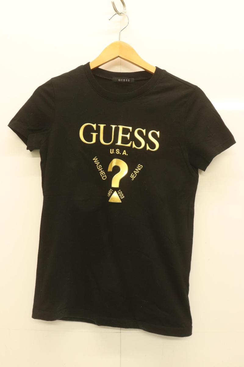 Rakuten - 【中古】 GUESS レディースTシャツ S Tシャツ GUESS S 黒 ブラック ロゴ