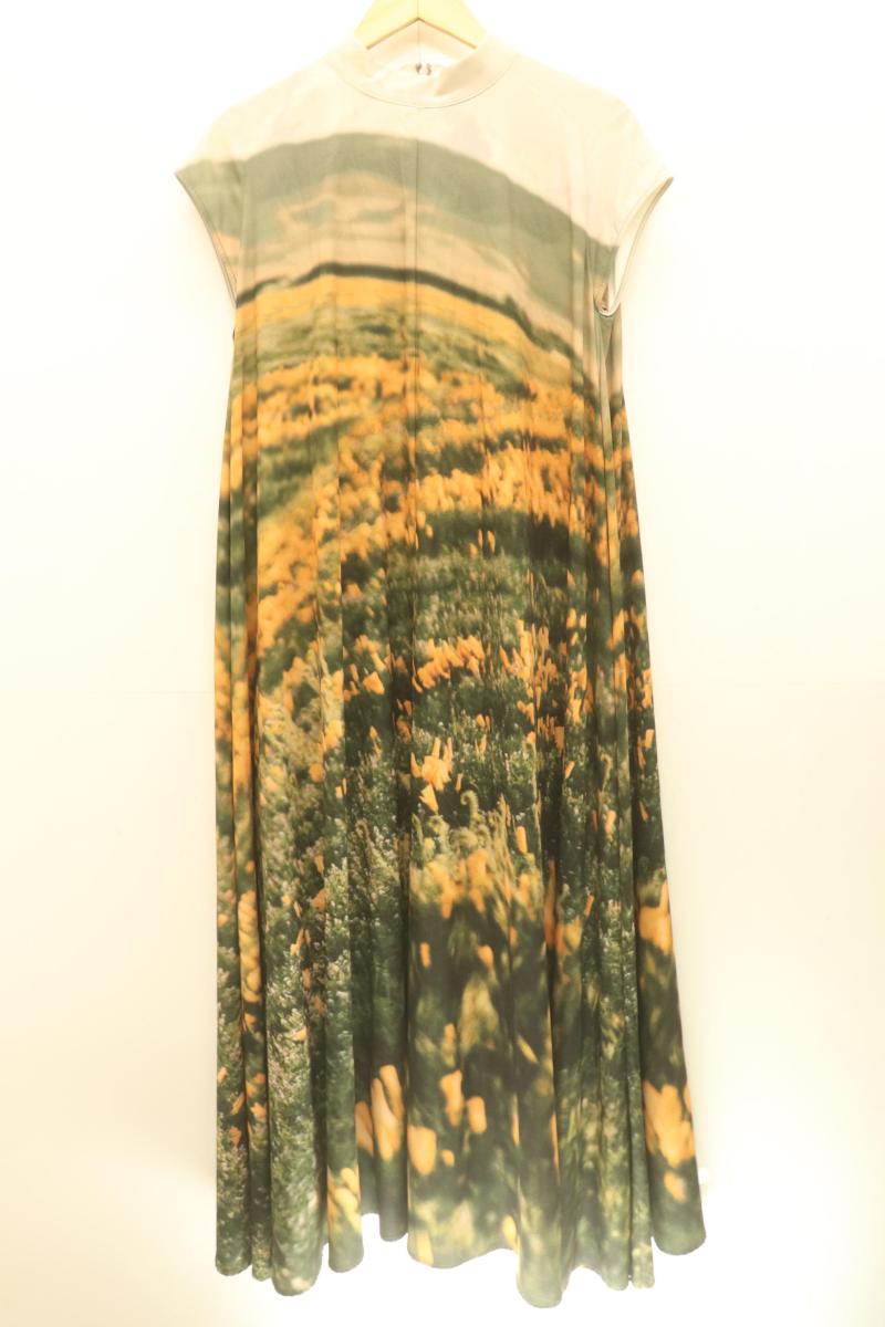 Rakuten - 【中古】 AMERI レディースワンピース M CAMILA FLARE DRESS AMERI M オレンジ 橙 総柄