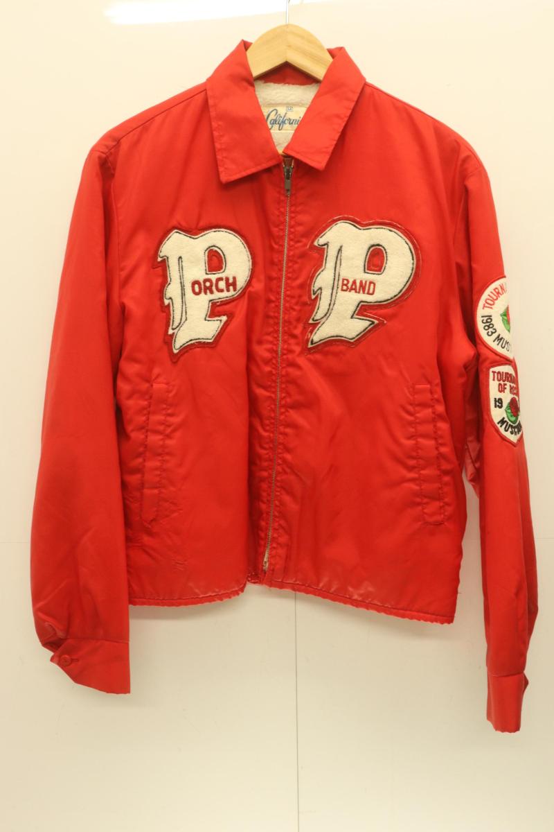 Rakuten - 【中古】 CALIFORNIA メンズジャケット M ジャケット CALIFORNIA M 赤 レッド ワッペン PRIDEジップ