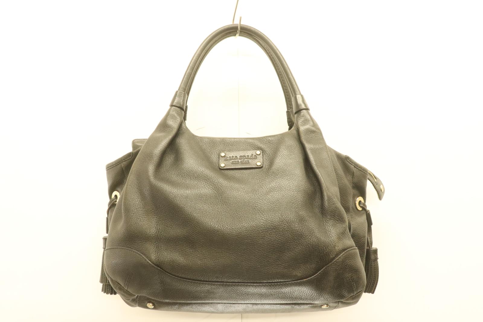 KATE SPADE - 【中古】 kate spade レディーストートバッグ -- トートバッグ kate spade -- 黒 ブラック ロゴ