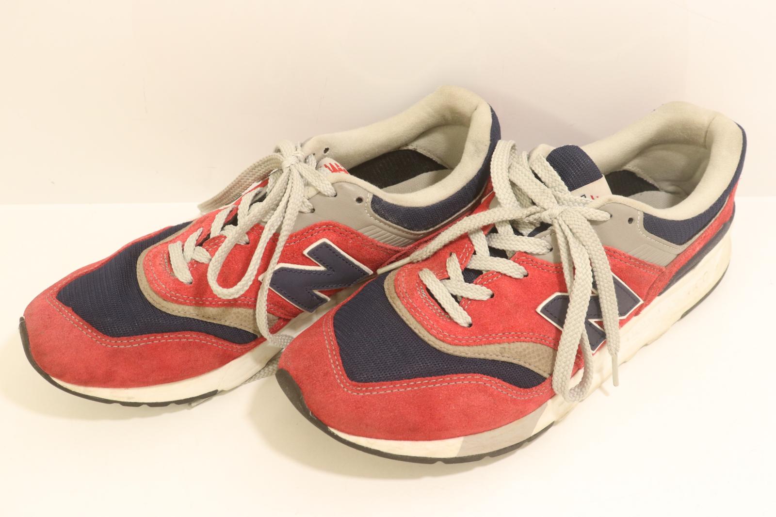 Rakuten - 【中古】 NEW BALANCE メンズスニーカー 27.5cm CM997HBJ スニーカー NEW BALANCE 27.5cm 赤 レッド ロゴ