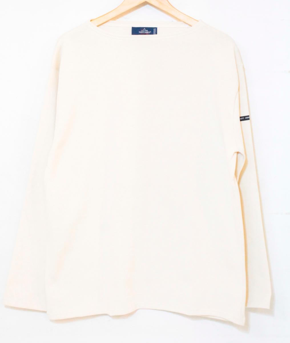Rakuten - 【中古】 SAINT JAMES メンズロンT SAINT JAMES/OUESSANT ソリッドカットソー/ロンT/T6/アイボリー/3025-02