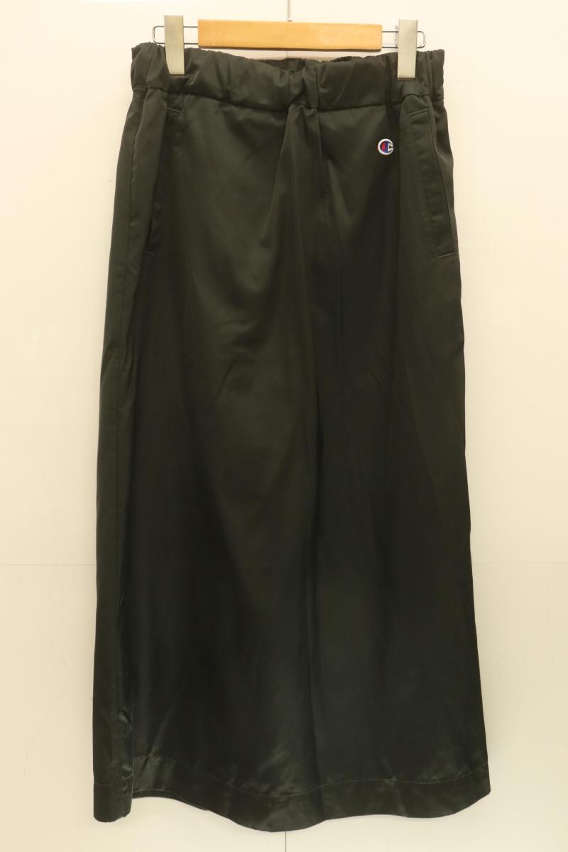 Rakuten - 【中古】 CHAMPION レディースロングスカート L SKIRT CW-Y204 CHAMPION L 黒　ブラック　ロゴ