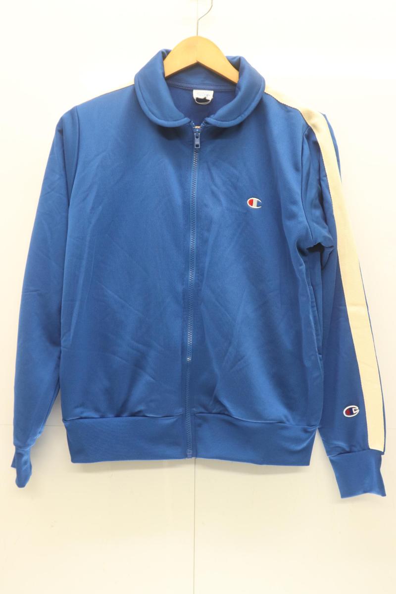Rakuten - 【中古】 CHAMPION レディースジャージ　トラックジャケット L トラックジャケット CHAMPION L 青 ブルー ロゴ