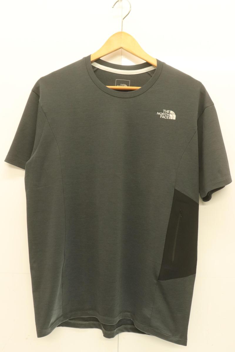 Rakuten - 【中古】 THE NORTH FACE メンズTシャツ M S S FlashDry 3D Crew THE NORTH FACE M 黒 ブラック ロゴ