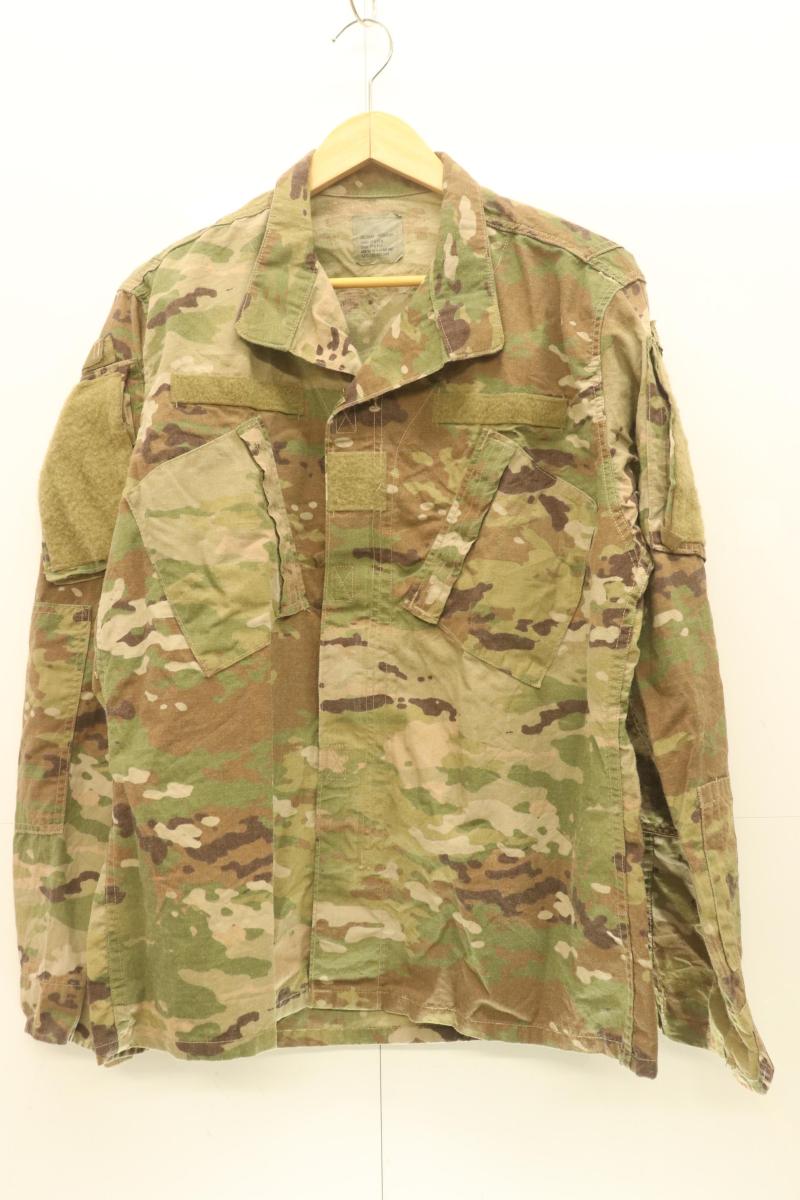 Rakuten - 【中古】 US.ARMY メンズミリタリージャケット M ミリタリージャケット US.ARMY M 茶 ブラウン ベージュ 肌色 カーキ 迷彩 カモフラージュ