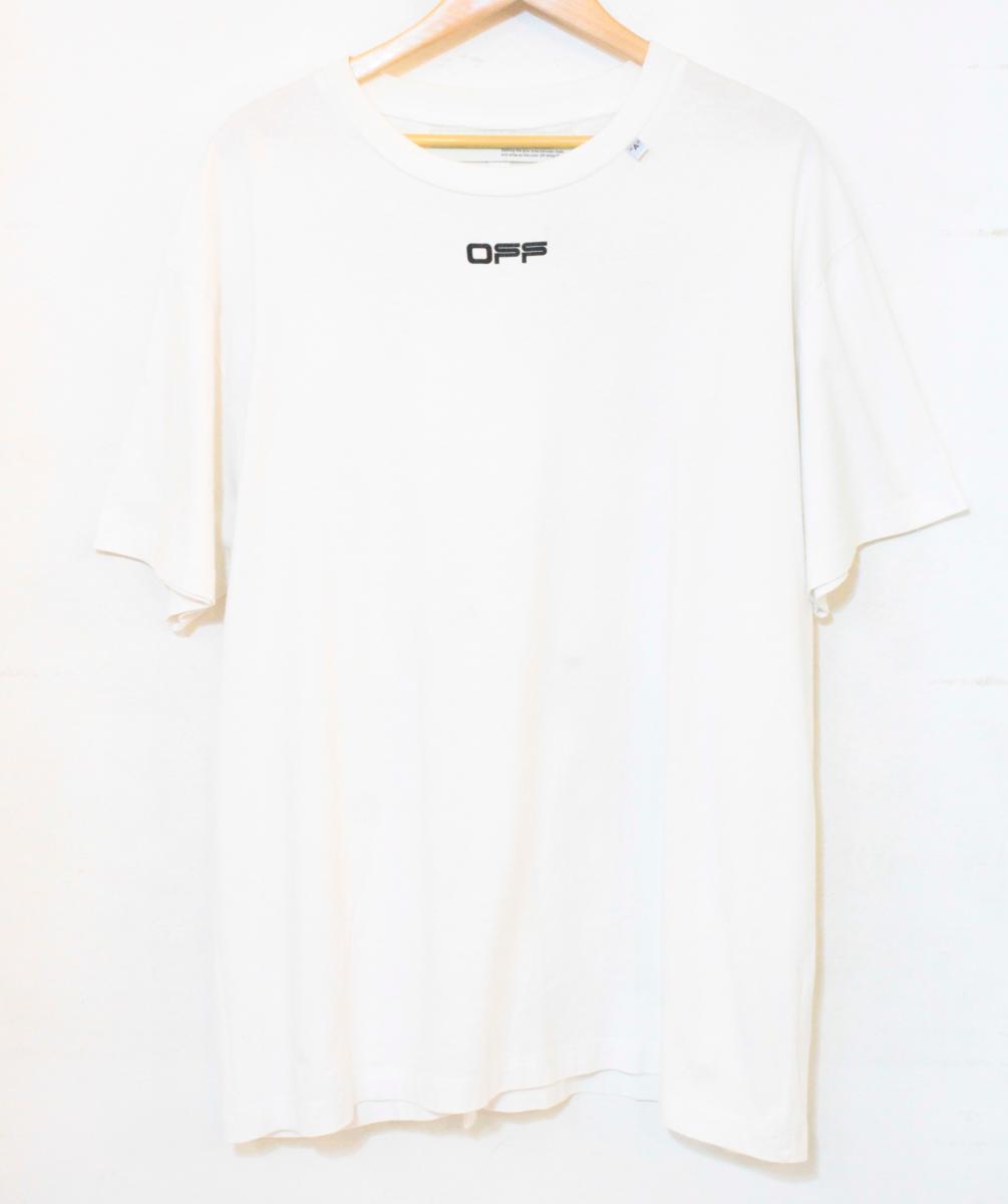 Rakuten - 【中古】 OFF-WHITE メンズTシャツ M OFF-WHITE/CARAVAGGIO ARROW S/S OVER TEE/Tシャツ/M/白 ホワイト/omaa038s20185004