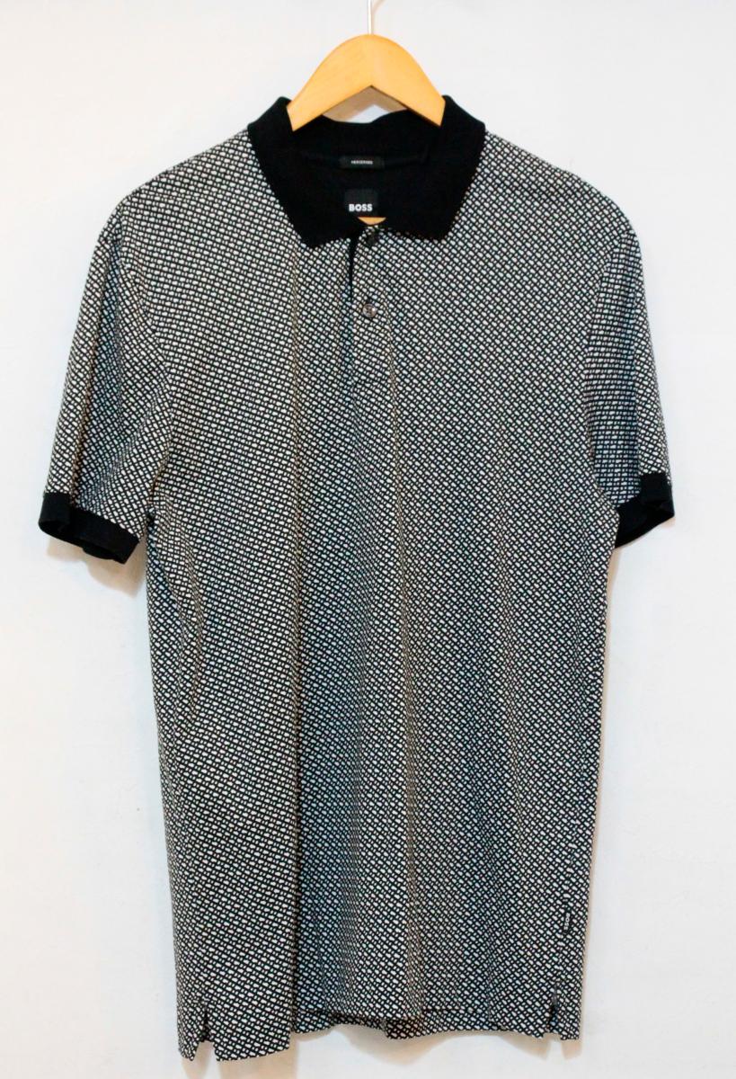 Rakuten - 【中古】 HUGO BOSS メンズポロシャツ M HUGO BOSS/ポロシャツ/M/黒 ブラック