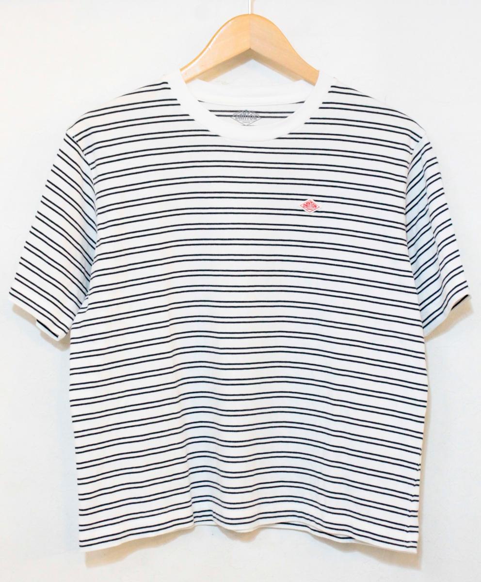 Rakuten - 【中古】 Danton レディースTシャツ M Danton/26SS/SHORT TEE/M/白 ホワイト/ボーダー/DT-C0404