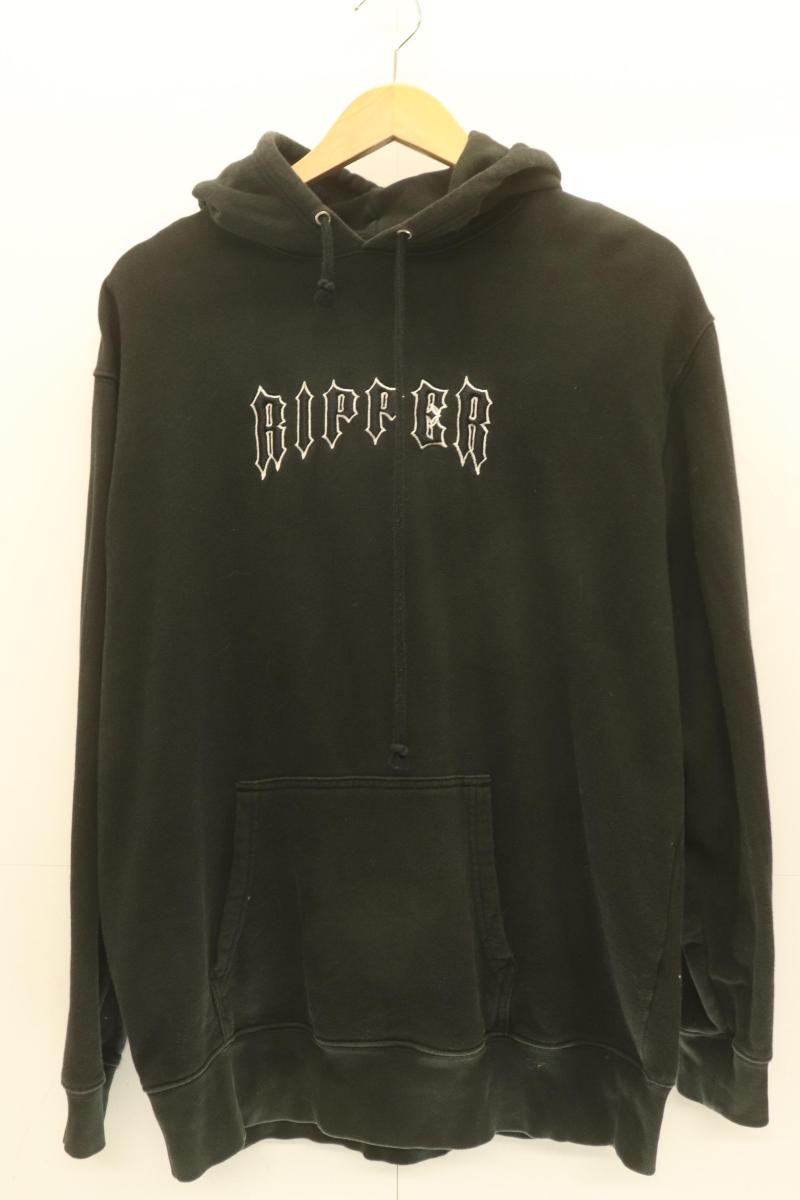 Rakuten - 【中古】 RIPPER メンズパーカー L パーカー RIPPER L 黒 ブラック
