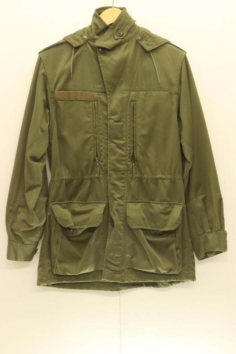 [Used] Unknown Brand Men's Military Jacket -- French Army Military Jacket Unknown Brand -- Khaki Plain