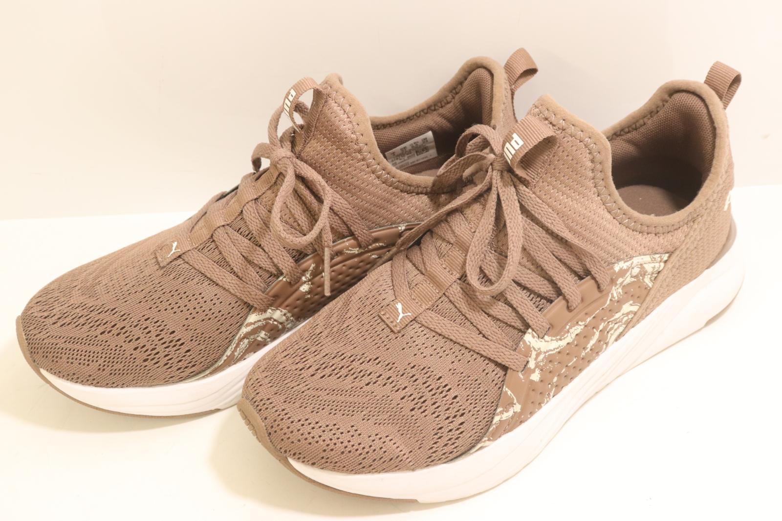 Rakuten - 【中古】 PUMA レディーススニーカー 23 SOFTRIDE スニーカー PUMA 23 茶 ブラウン ロゴ