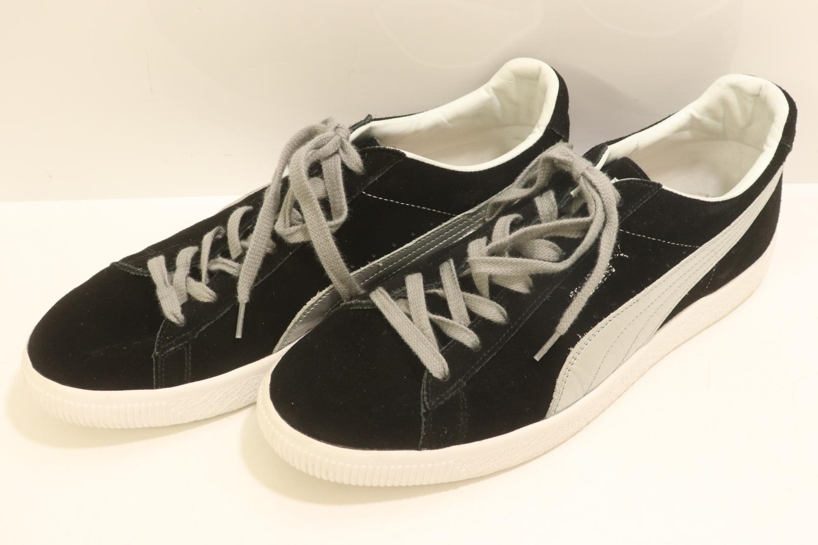 Rakuten - 【中古】 PUMA メンズスニーカー 27cm SUEDE VTG MIJ SILVER PUMA 27cm 黒 ブラック グレー 灰 ロゴ