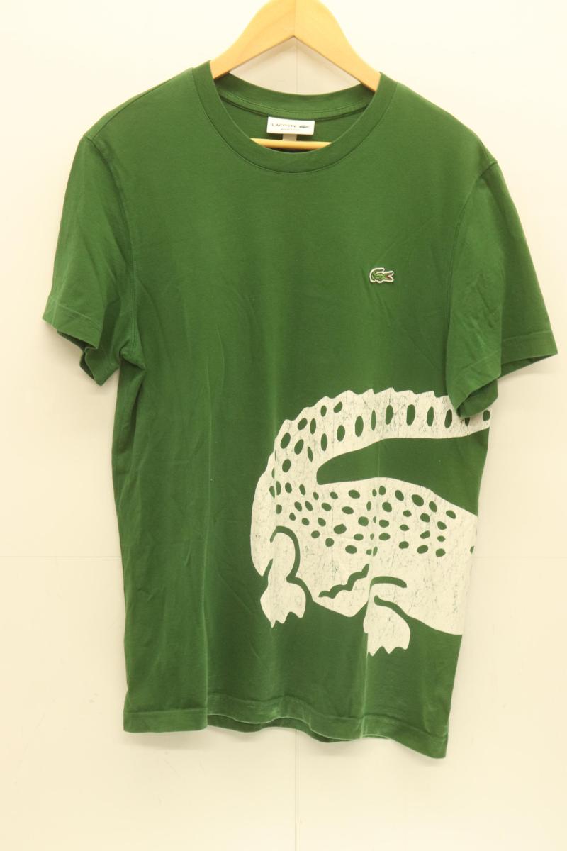 Rakuten - 【中古】 LACOSTE メンズTシャツ 4 Tシャツ LACOSTE 4 緑 グリーン ロゴ