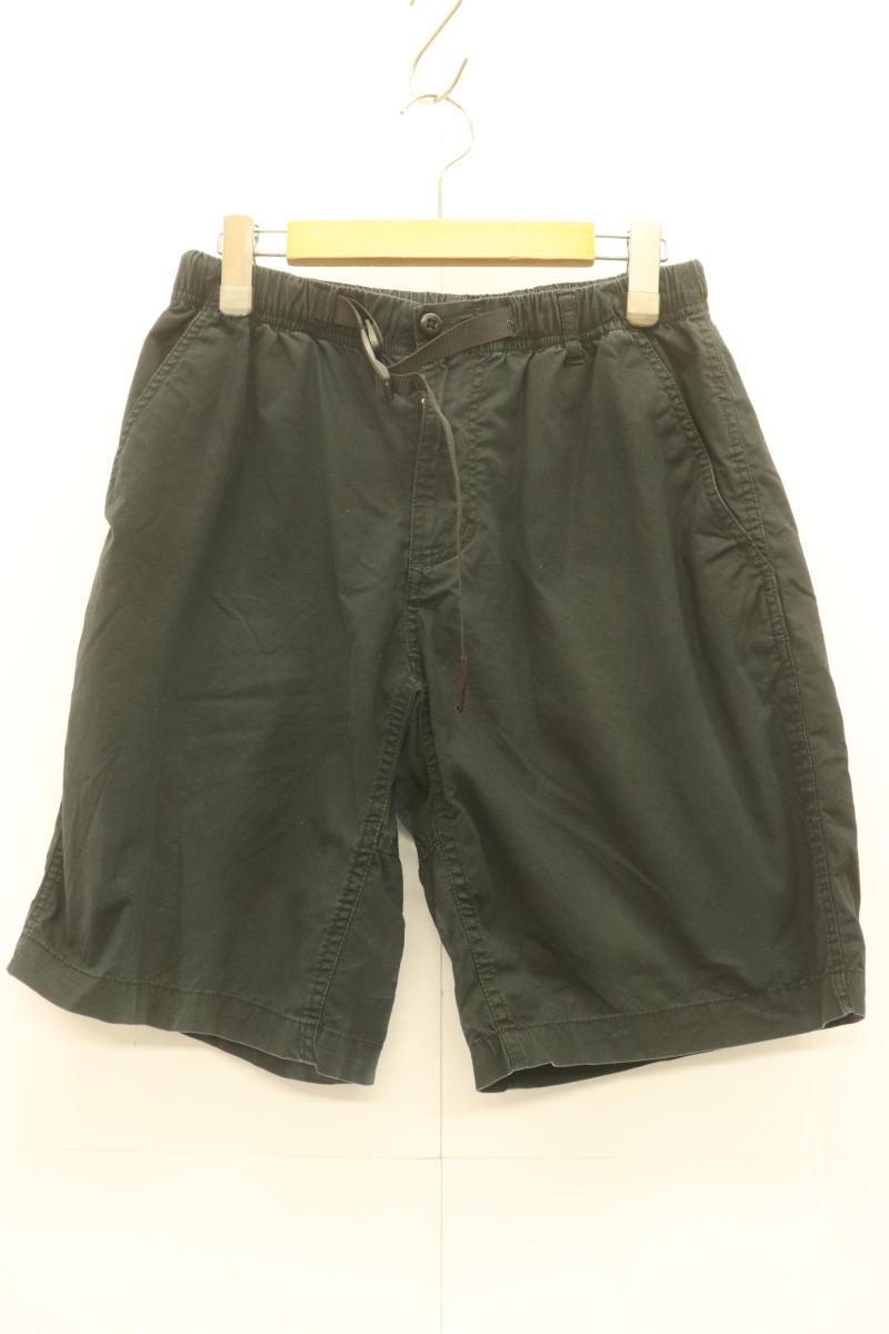 【中古】 GRAMICCI メンズショートパンツ M WEATHER ST-SHORTS GRAMICCI M 黒 ブラック 無地
