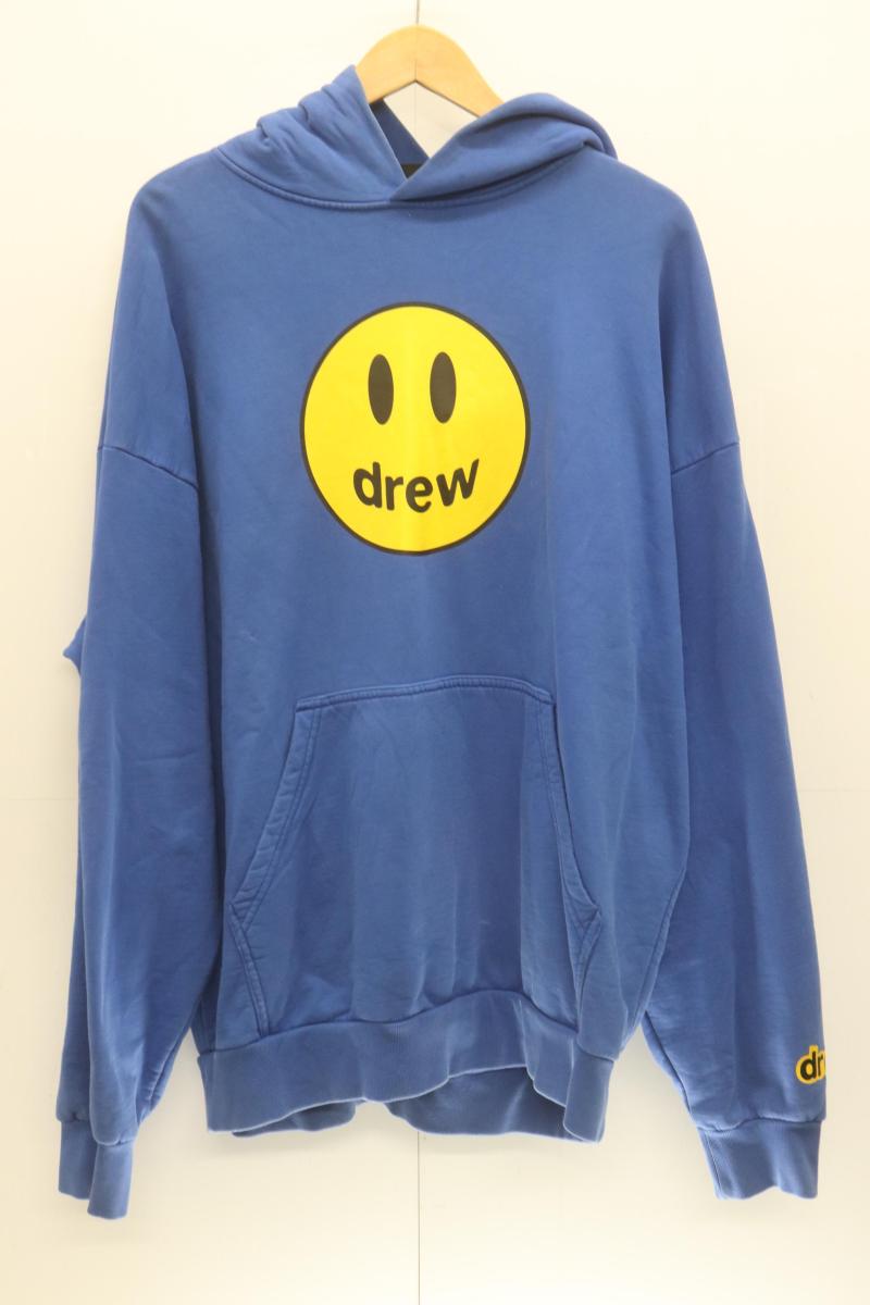 Rakuten - 【中古】 drew house メンズパーカー L Smile Face Pullover Hoodie drew house L 青 ブルー プリント