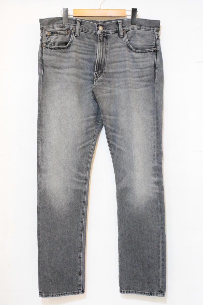 Rakuten - 【中古】 POLO RALPH LAUREN メンズデニムパンツ W34×L32 POLO RALPH LAUREN/THE SULLIVAN SLIM/デニムパンツ/W34×L32/黒 ブラック/ダメージ加工/0200000713