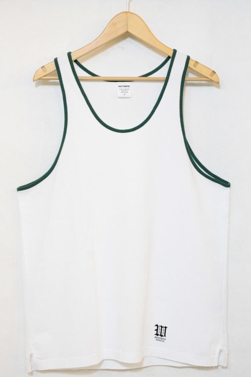 Rakuten - 【中古】 WACKO MARIA メンズタンクトップ S WACKO MARIA/RINGER TANK TOP/TYPE-1/タンクトップ/S/白 ホワイト/25SS-WMT-TT02