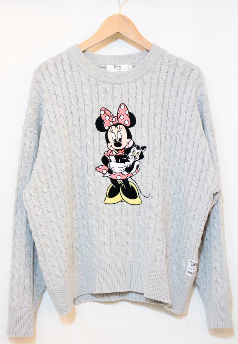 Rakuten - 【中古】 MOUSSY レディースニット セーター F MOUSSY × Disney/ニットセーター/F/ライトグレー/029IAY70-0251